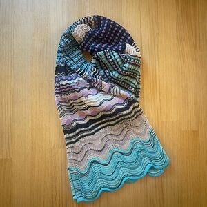 Missoni Viscose and Metalic scarf